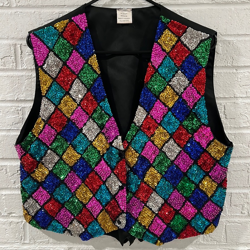 Multicolor Sequins Vest